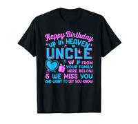Anniversaire au paradis, Uncle Memorial, fête des pères, amoureux de la famille T-Shirt