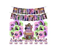 Anniversaire Ballons Décorations Encanto Isabella FONGWAN Bannière, Decoration de Gâteau, Articles de Fête - Violet