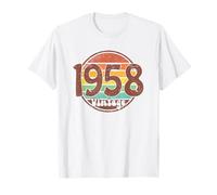 Anniversaire « Born in 1958 », Simple Vintage Born in 1958 Birthday T-Shirt