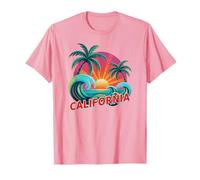 Anniversaire California Voyage en Famille Rose Vacation Queen Assorti T-Shirt