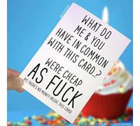 Anniversaire Cartes, Have en Commun moins Cher As, Drôle Cartes Nouveauté Cartes Blague Carte Cartes de Voeux Amis Offensive Carte D'Anniversaire Banta PC11