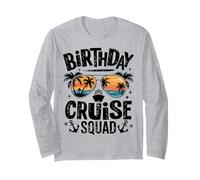 Anniversaire Cruise Squad Nautical Party Crew Vacances Tropical Manche Longue
