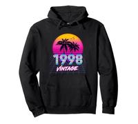 Anniversaire de 28 Ans pour Hommes Femmes nés 1998 rétro années 80 Palm Sweat à Capuche