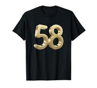 Anniversaire de 58 ans numéro cinquante-huit ballon 58e T-Shirt