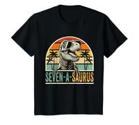 Anniversaire de Dinosaure de 7 Ans 7e T Rex Dino Seven A T-Shirt