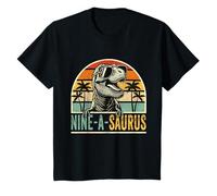 Anniversaire de Dinosaure de 9 Ans 9e T Rex Dino Nine A T-Shirt
