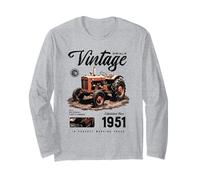 Anniversaire de l'agriculteur de Tracteur Vintage né en 1951 Manche Longue