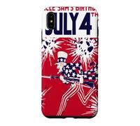 Anniversaire de l'oncle Sam Le 4 Juillet Coque pour iPhone XS Max