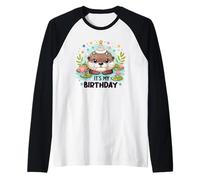 Anniversaire de Loutre pour Les Enfants C'est Mon Manche Raglan