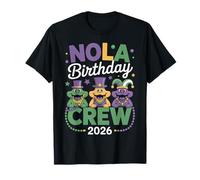 Anniversaire de Mardi Gras 2026 Party Crew Aligator Cajun NOLA T-Shirt