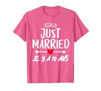 Anniversaire De Mariage 10 Ans - Noces d’étain T-Shirt, Homme, Rose Chiné, L