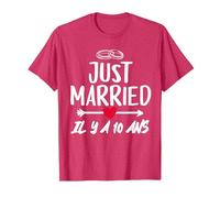 Anniversaire De Mariage 10 Ans - Noces d’étain T-Shirt, Homme, Rouge Chiné, M