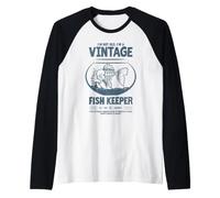 Anniversaire de Poisson Tropical de Gardien de Poisson Manche Raglan