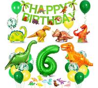 anniversaire Dinosaure 6, ballon 6 Ans Garçon, Décorations Anniversaire