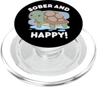 Anniversaire du rétablissement d'une Jolie Tortue Chibi, Sobre et Heureuse, AA NA PopSockets PopGrip pour MagSafe