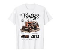 Anniversaire d'un Agriculteur de Tracteur Vintage né en 2013 T-Shirt