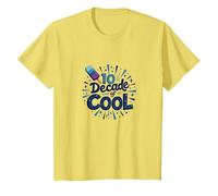 Anniversaire d'un garçon de 10 Ans - Une décennie de fêtes Cool T-Shirt, Enfant, Citron, 4 Ans