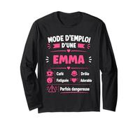 Anniversaire Emma Blague Mode d'emploi Humour prénom Emma Manche Longue