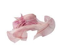 Anniversaire Enfant 4 Ans Chapeau multicolore pour femmes de européen et américain britannique Personnalité élégante Printemps et été -soleil extérieur Melon Paillette Homme (Pink, One Size)