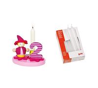 Anniversaire enfant fille avec des numéros 0-9 incl. 10 bougies