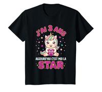 Anniversaire Fille 3ans J'Ai 3 Ans C'est Moi la Star T-Shirt