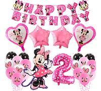 Anniversaire Fille Ballon 2, Decoration Anniversaire Fille 2 An, Decoration Anniversaire Minnie, 23 Pièces Ballon Minnie, Ballon Minnie Anniversaire, Deco Anniversaire Fille 2 Ans Minnie