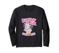 Anniversaire Fille Licorne Cupcake Design Make a Wish Manche Longue