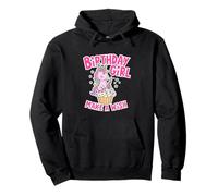 Anniversaire Fille Licorne Cupcake Design Make a Wish Sweat à Capuche