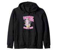 Anniversaire Fille Licorne Cupcake Design Make a Wish Sweat à Capuche