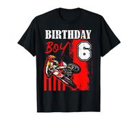 Anniversaire garçon 6 ans Moto Freestyle Motocross T-Shirt