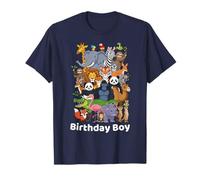 Anniversaire garçon Animaux du Zoo Gorille Tout-Petits garçons 4-6, 6-8, 8-10 T-Shirt