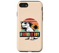 Anniversaire garçon Trex Retro Dinosaure Bday Party Tout-Petit garçon Enfant Coque pour iPhone SE (2020) / 7/8