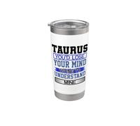 Anniversaire Humour Lose Mind to Understand Mine Taurus Birthday Gobelet isotherme en acier inoxydable double paroi