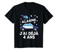 Anniversaire J'ai déjà 4 ans police de voiture pour nungs T-Shirt