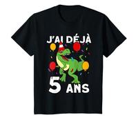 Anniversaire J'ai déjà 5 ans dinosaure trex dino pour nungs T-Shirt