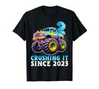 Anniversaire Monster Truck 2 ans 2ème fête de naissance 2023 T-Shirt