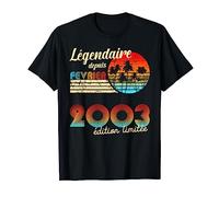 Anniversaire Nées En Légendaire Depuis Cadeau Février 2003 T-Shirt