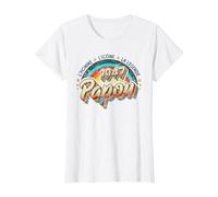 Anniversaire Papou 77 Ans - 1947 Papou Homme Icône Légende T-Shirt, Femme, Blanc, XL