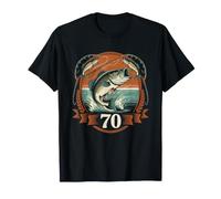 Anniversaire Pêcheur Soixante Dix Pêche pour 70 Ans Étape T-Shirt