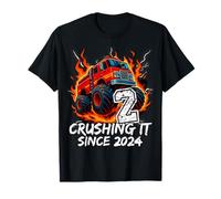 Anniversaire Pompier 2 Ans garçon 2ème fête né 2024 T-Shirt