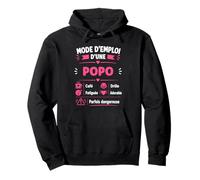Anniversaire Popo Blague Mode d'emploi Humour prénom Popo Sweat à Capuche
