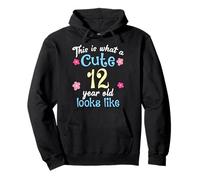 Anniversaire pour Enfants « This is What A Cute 12 Twelve Year Old Looks » Sweat à Capuche