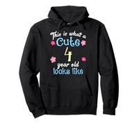 Anniversaire pour Enfants « This is What A Cute 4 Four Year Old Looks Like » Sweat à Capuche
