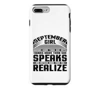 Anniversaire September Girl Knows More Fun Girls Birthday Coque pour iPhone 7 Plus/8 Plus