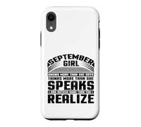 Anniversaire September Girl Knows More Fun Girls Birthday Coque pour iPhone XR