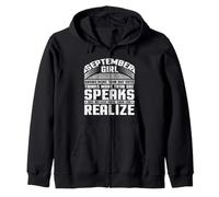 Anniversaire September Girl Knows More Fun Girls Birthday Sweat à Capuche