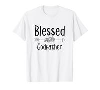 Anniversaire Spirituel du Parrain Religion Chrétienne T-Shirt Graphique avec Valeur