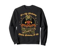 Anniversaire Taureau Reine Camo Femme Noir Zodiaque Africain Sweatshirt