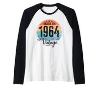 Anniversaire Vintage Année de Naissance 1964 Anniversaire Manche Raglan