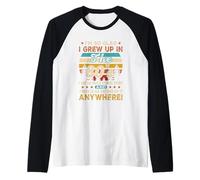 Anniversaire Vintage années 80 I m So Glad I Grew Up in The 80's Manche Raglan